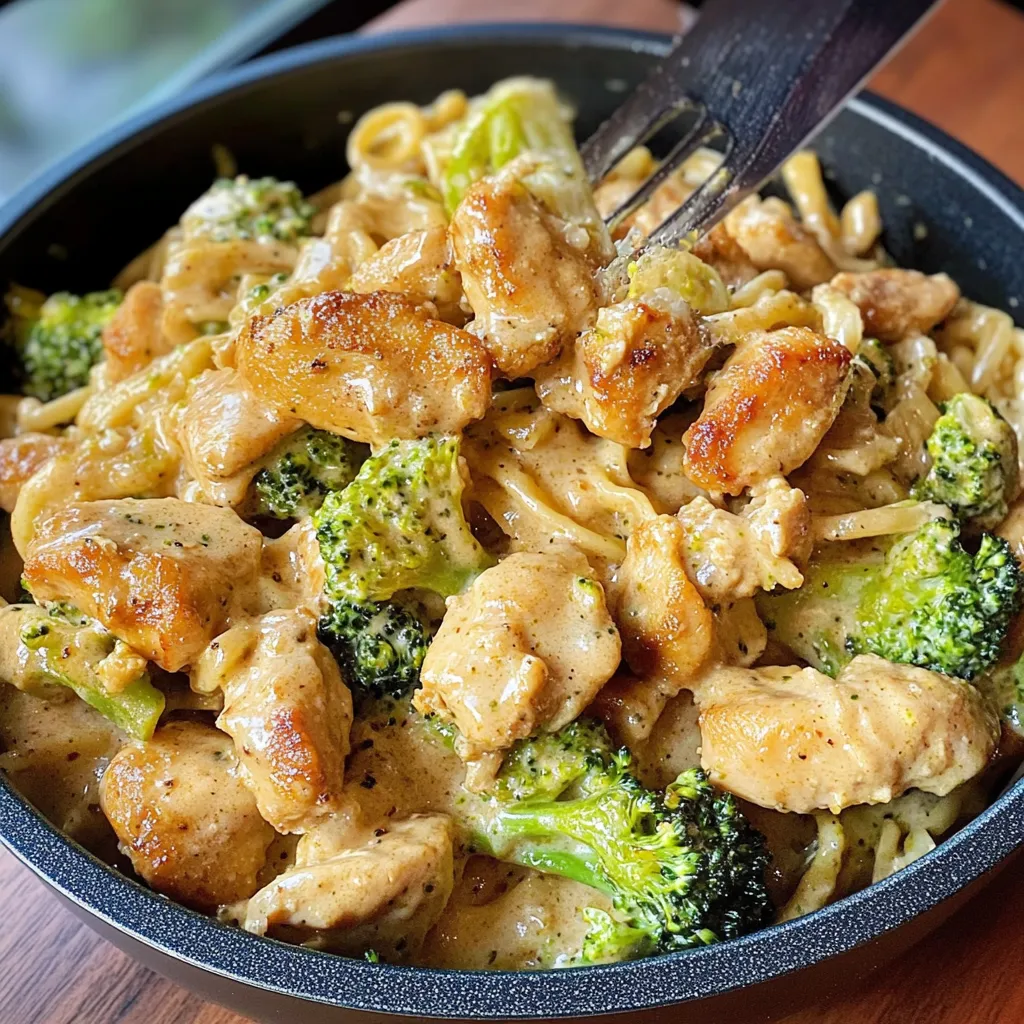 Ciotola di pollo e broccoli.