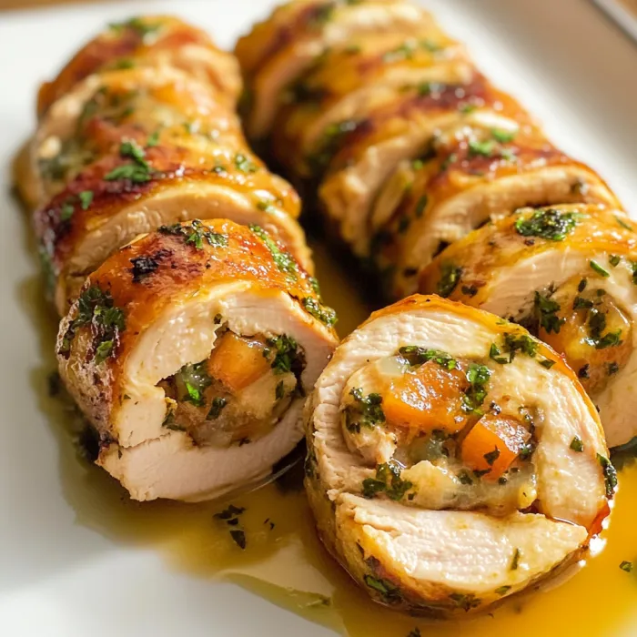 Pollo avvolto da bacon e aromi