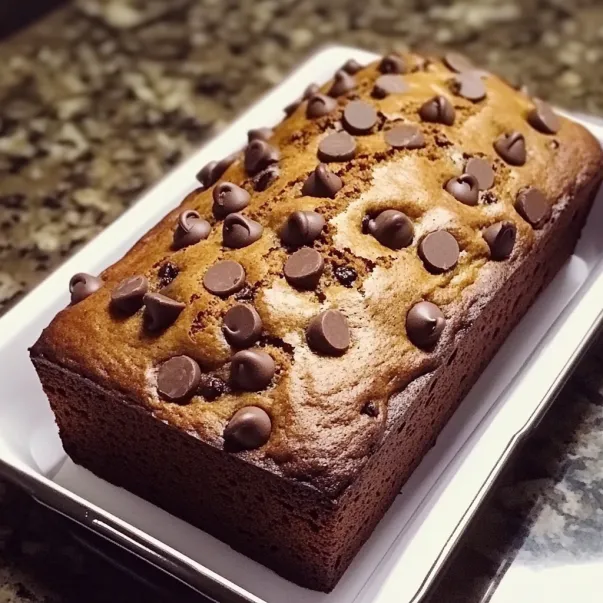 Un dolce al cioccolato con gocce di cioccolato sopra.