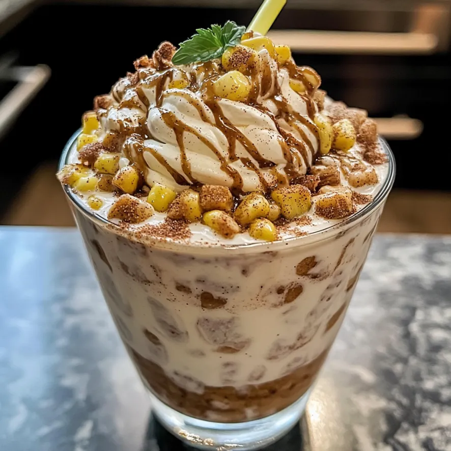 Vetro con delizioso dessert.