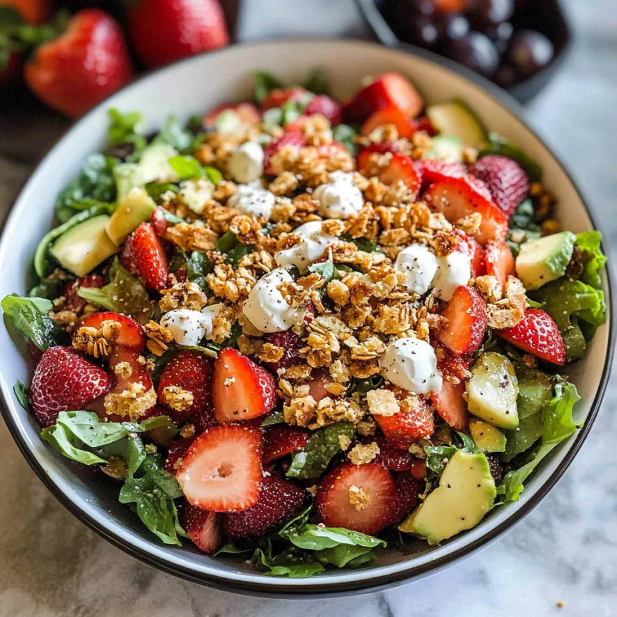 Una tazza di frullato con frutta e noci.