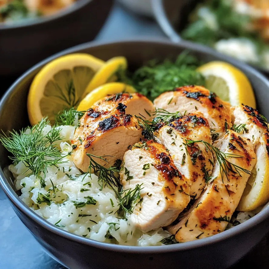 Una tazza di pollo con verdure.