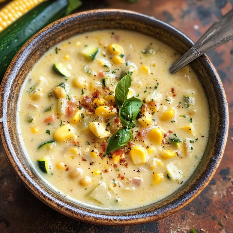 Una ciotola con un sugo di verdure e maize.