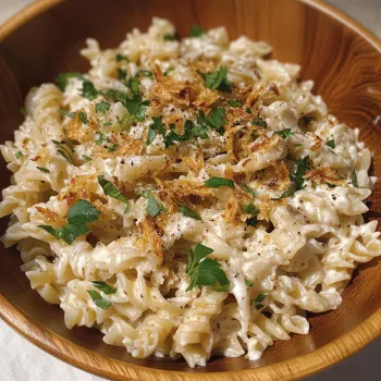 Una ciotola con pasta e verdure.