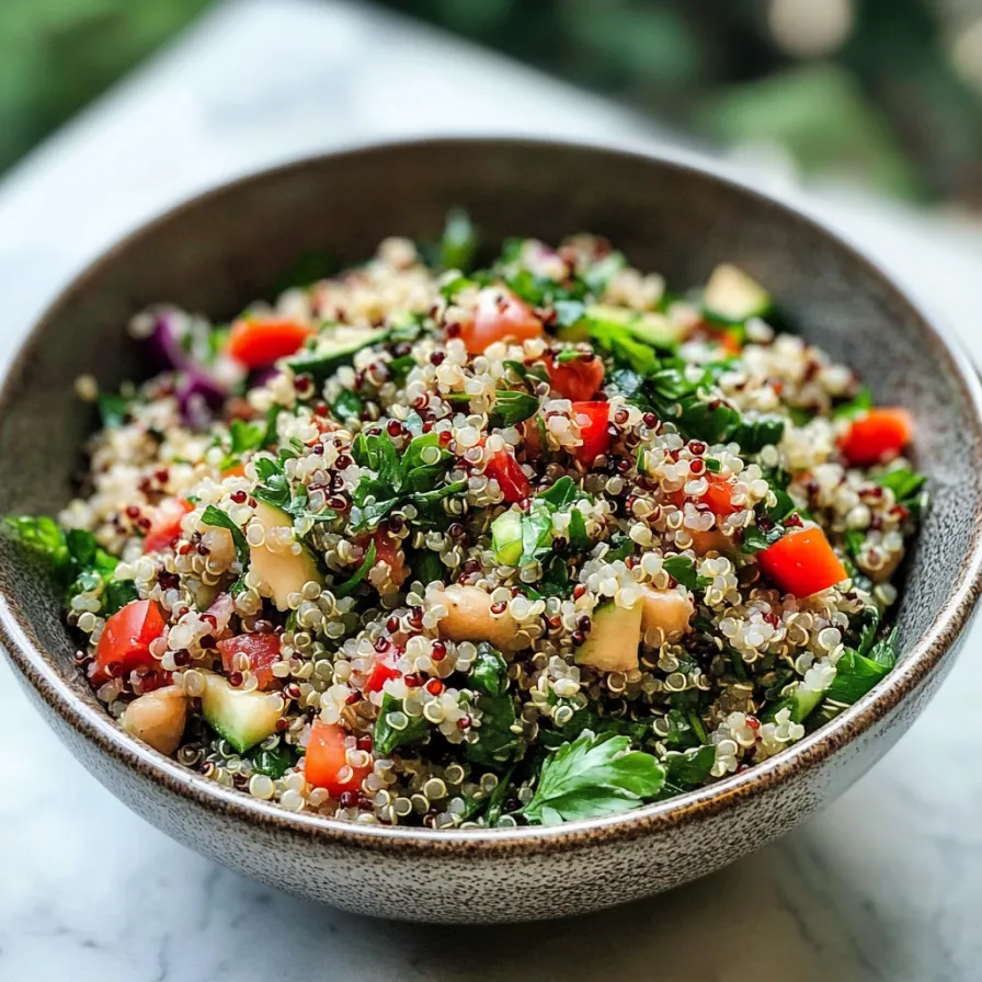 Una ciotola di cibo con verdure e semi.