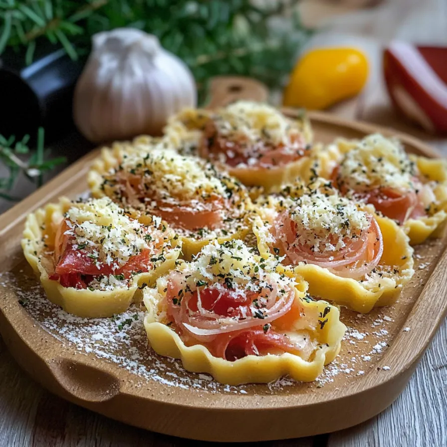 Piatti di pesce con erbe e formaggio.