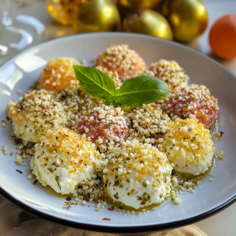 Piatti con semi di sesamo e foglie di basilico.