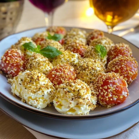 Piatti di frullato di pomodoro con semi di sesamo.