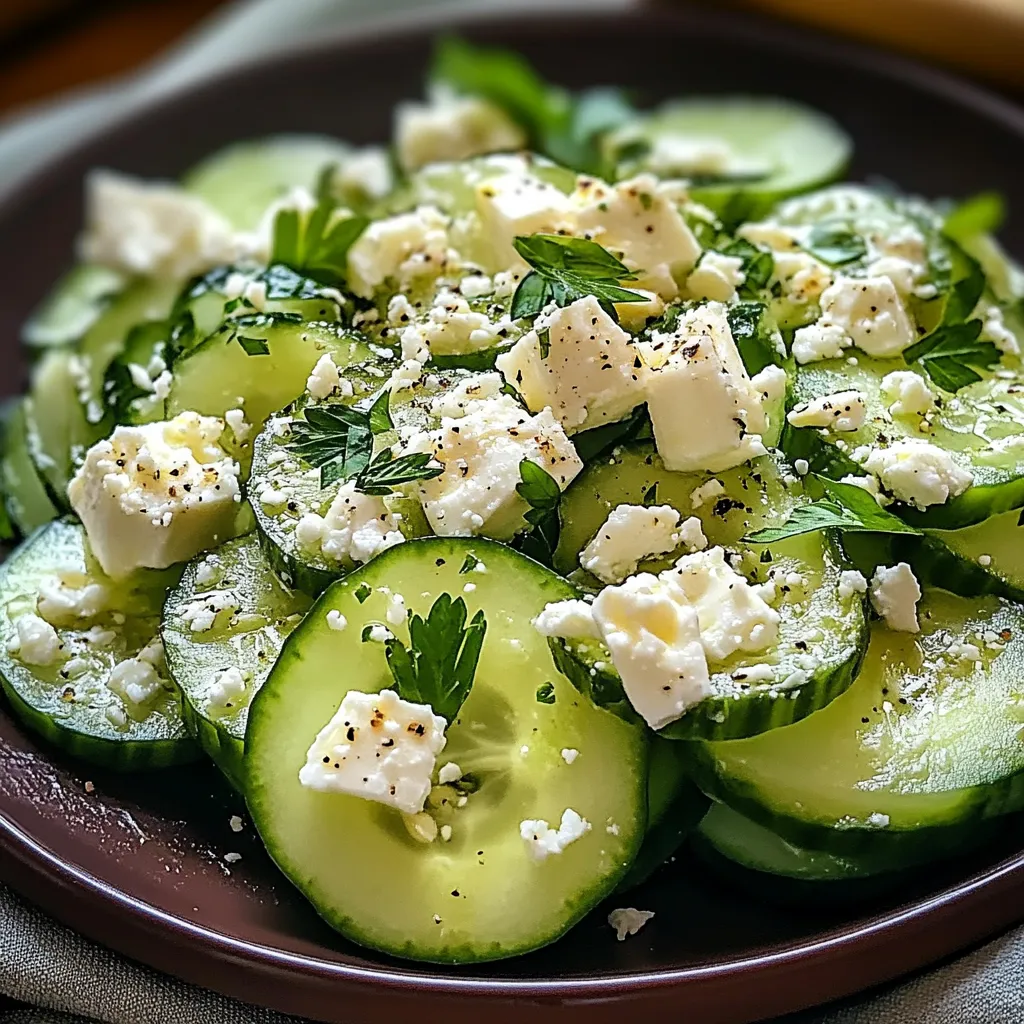 Una tavolata con cucumber e feta.