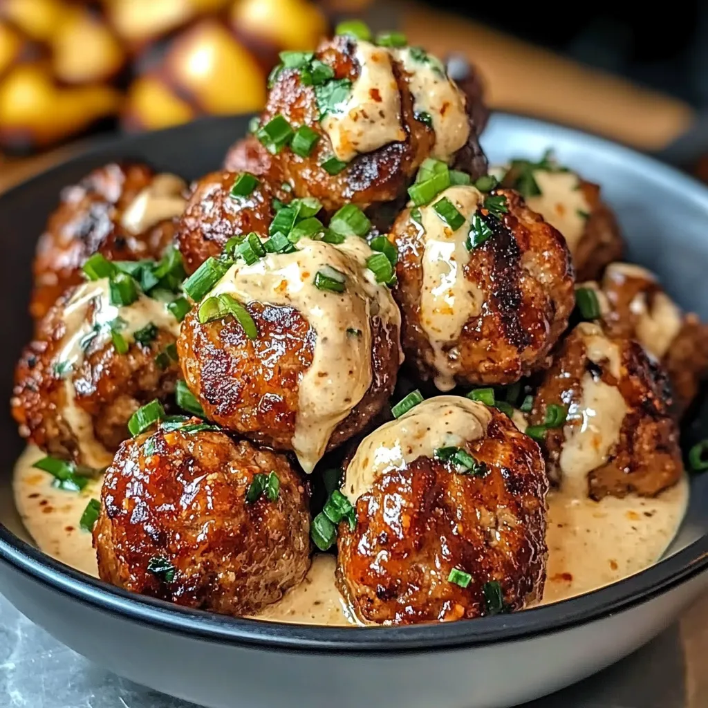 Una ciotola con polpette di carne e verdure.