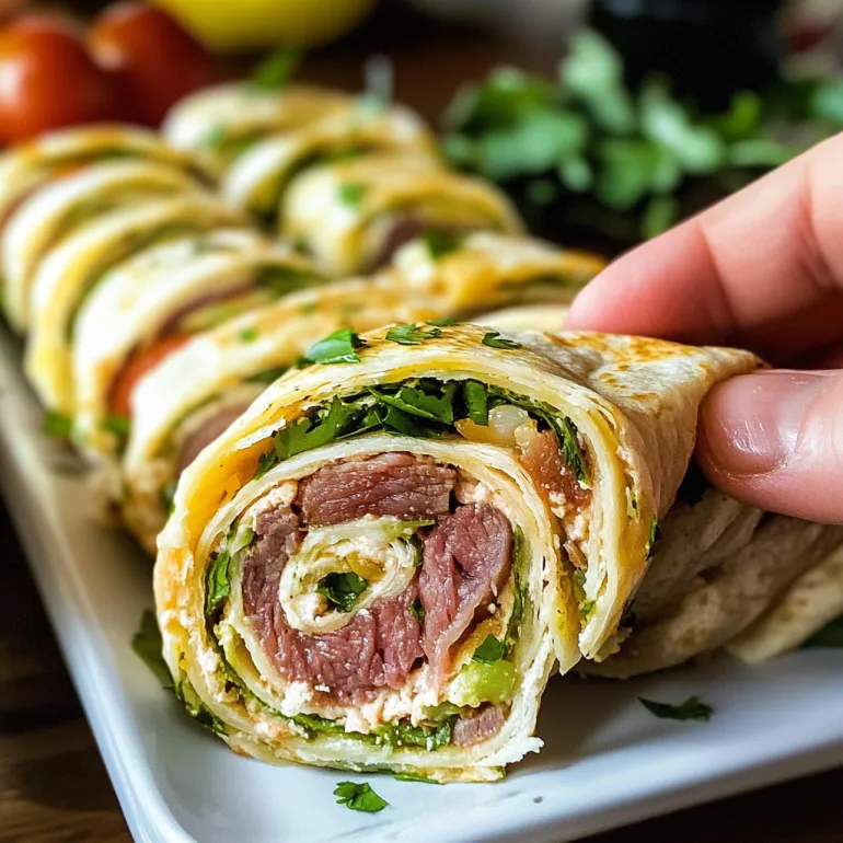 Una persona tiene in mano uno snack arrotolato nella tortilla.