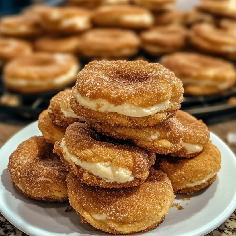 Un piatto di biscotti churro cheesecake.