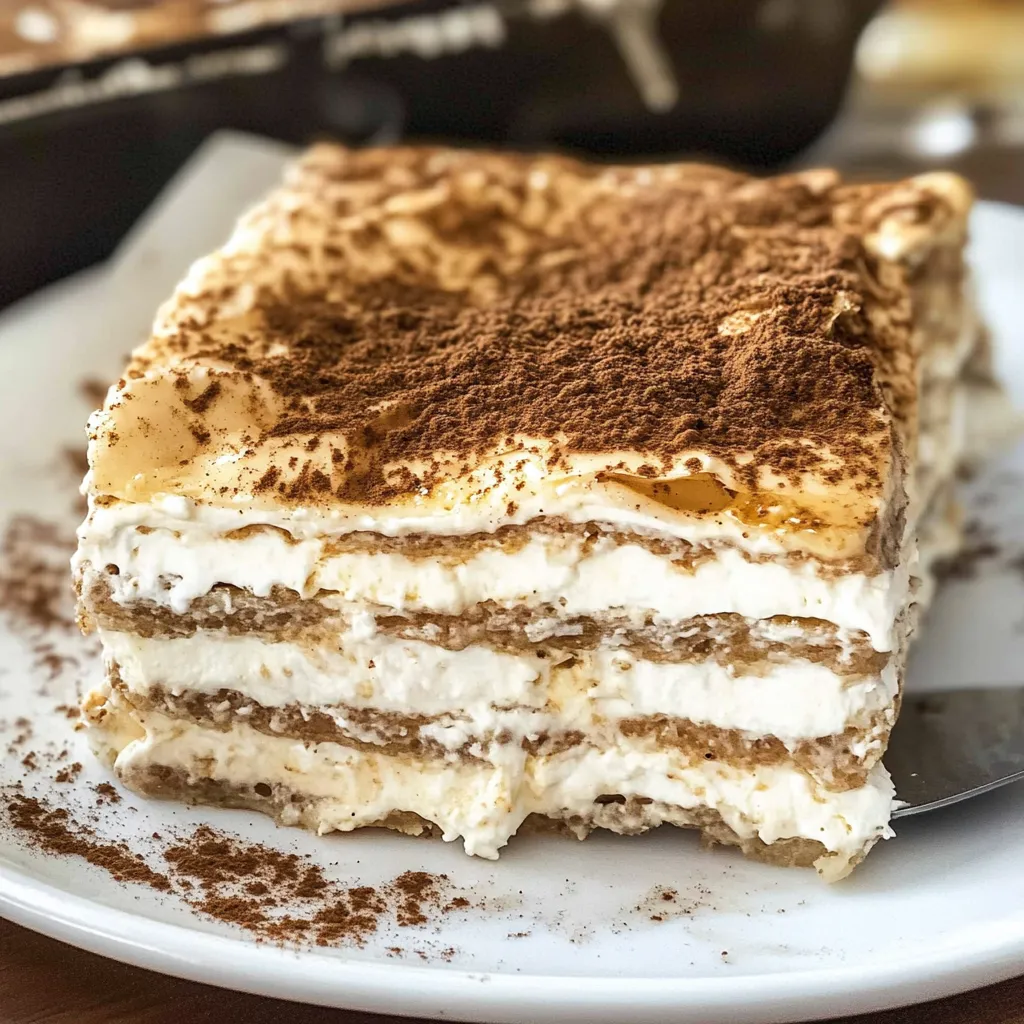 Fetta di Carlota al Caffè.