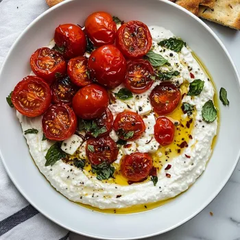 Piatti di pomodori con erbe.