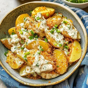 Una ciotola con patate e verdure.