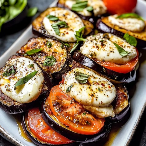 Più di 500 grammi di pomodori con formaggio e basilico.
