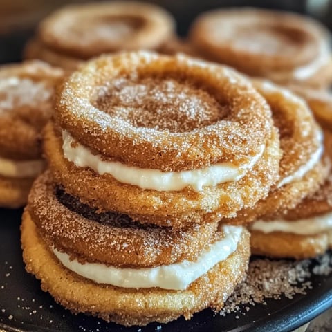 Un piatto pieno di biscotti churro cheesecake.